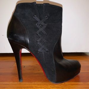 Christian Louboutin black booties
